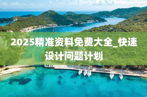2025精準(zhǔn)資料免費(fèi)大全_快速設(shè)計(jì)問題計(jì)劃