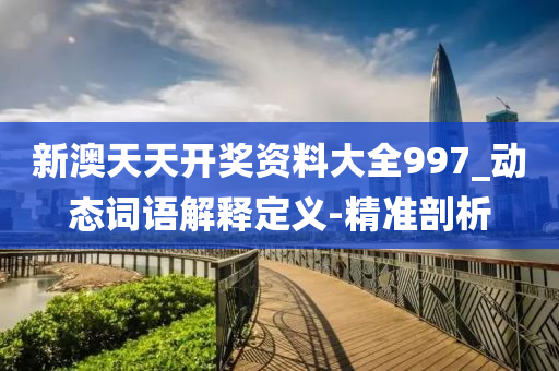 新澳天天開獎資料大全997_動態(tài)詞語解釋定義-精準剖析