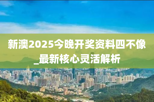 新澳2025今晚開獎資料四不像_最新核心靈活解析