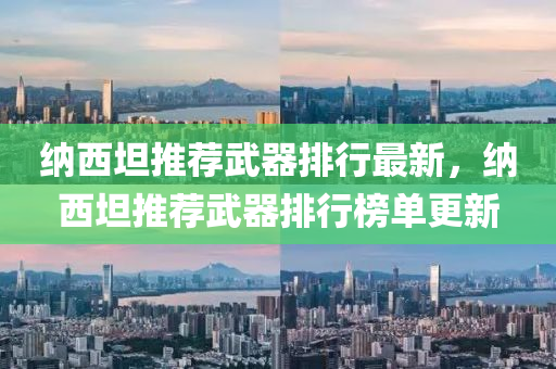 納西坦推薦武器排行最新，納西坦推薦武器排行榜單更新