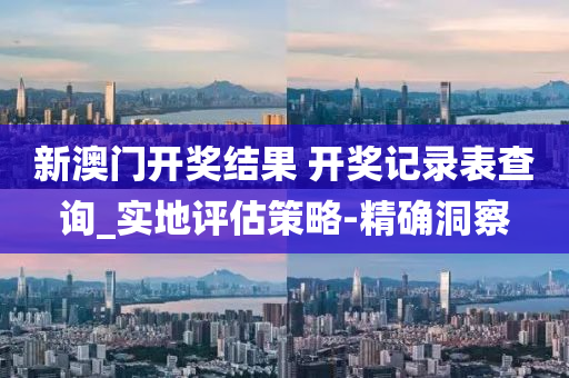 新澳門(mén)開(kāi)獎(jiǎng)結(jié)果 開(kāi)獎(jiǎng)記錄表查詢_實(shí)地評(píng)估策略-精確洞察