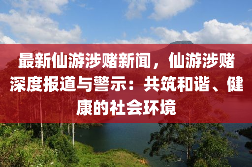 最新仙游涉賭新聞，仙游涉賭深度報(bào)道與警示：共筑和諧、健康的社會(huì)環(huán)境
