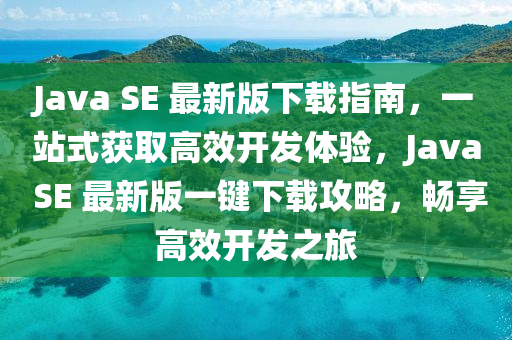 Java SE 最新版下載指南，一站式獲取高效開發(fā)體驗，Java SE 最新版一鍵下載攻略，暢享高效開發(fā)之旅