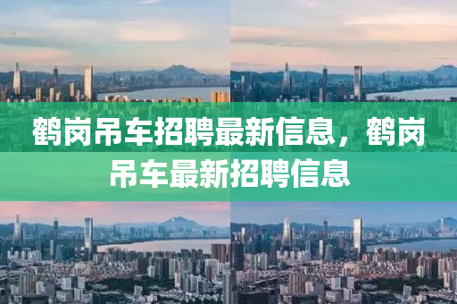 鶴崗吊車招聘最新信息，鶴崗吊車最新招聘信息