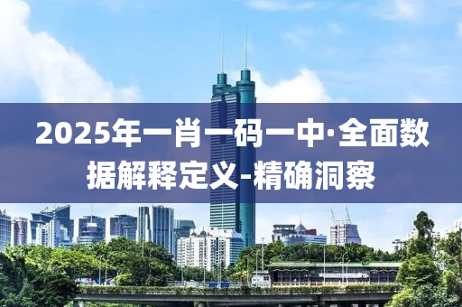2025年一肖一碼一中·全面數(shù)據(jù)解釋定義-精確洞察