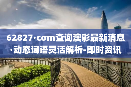 62827·cσm查詢澳彩最新消息·動態(tài)詞語靈活解析-即時資訊