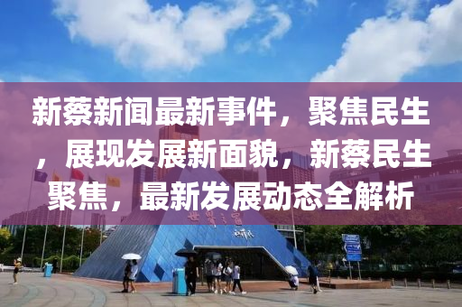 新蔡新聞最新事件，聚焦民生，展現(xiàn)發(fā)展新面貌，新蔡民生聚焦，最新發(fā)展動(dòng)態(tài)全解析