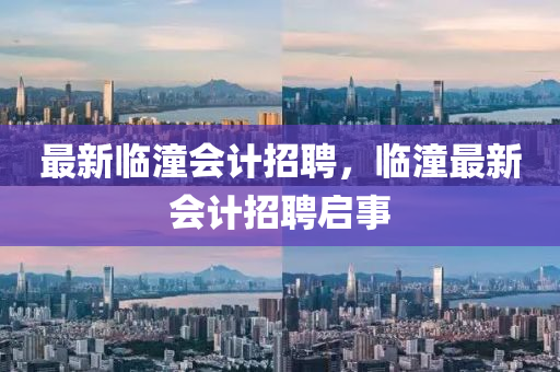 最新臨潼會(huì)計(jì)招聘，臨潼最新會(huì)計(jì)招聘啟事