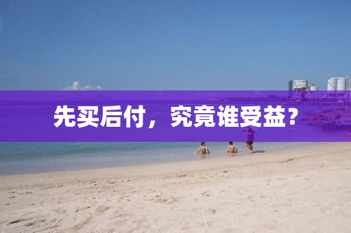先買后付，究竟誰受益？