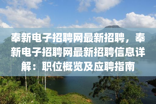 奉新電子招聘網(wǎng)最新招聘，奉新電子招聘網(wǎng)最新招聘信息詳解：職位概覽及應(yīng)聘指南