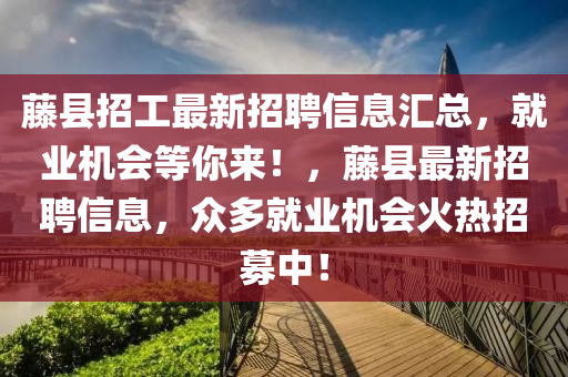 藤縣招工最新招聘信息匯總，就業(yè)機會等你來！，藤縣最新招聘信息，眾多就業(yè)機會火熱招募中！