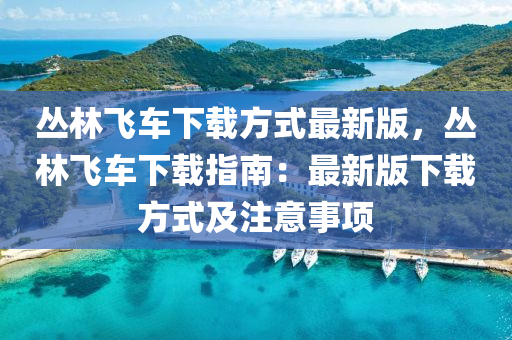 叢林飛車下載方式最新版，叢林飛車下載指南：最新版下載方式及注意事項(xiàng)