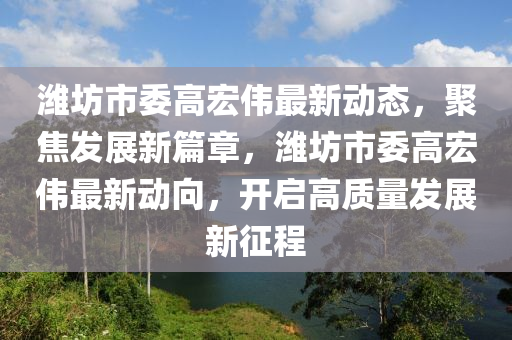 濰坊市委高宏偉最新動態(tài)，聚焦發(fā)展新篇章，濰坊市委高宏偉最新動向，開啟高質(zhì)量發(fā)展新征程