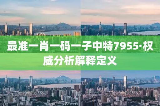 最準(zhǔn)一肖一碼一子中特7955·權(quán)威分析解釋定義