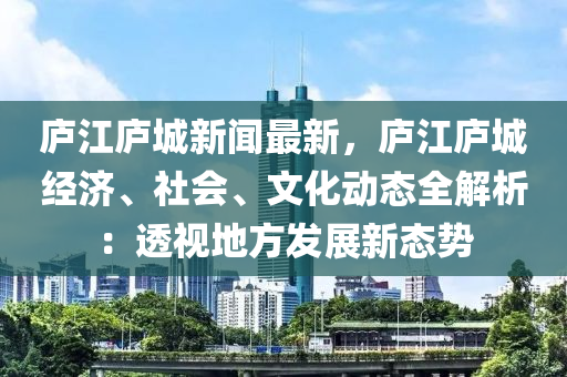 廬江廬城新聞最新，廬江廬城經(jīng)濟(jì)、社會、文化動態(tài)全解析：透視地方發(fā)展新態(tài)勢