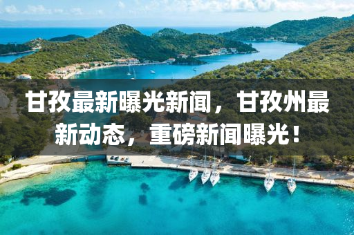 甘孜最新曝光新聞，甘孜州最新動(dòng)態(tài)，重磅新聞曝光！