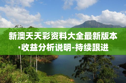 新澳天天彩資料大全最新版本·收益分析說明-持續(xù)跟進