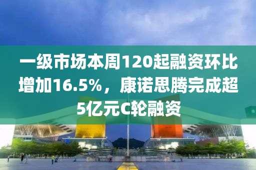 一級(jí)市場(chǎng)本周120起融資環(huán)比增加16.5%，康諾思騰完成超5億元C輪融資