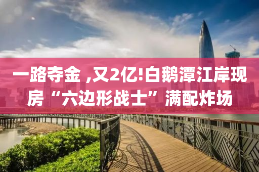 一路奪金 ,又2億!白鵝潭江岸現(xiàn)房“六邊形戰(zhàn)士”滿配炸場