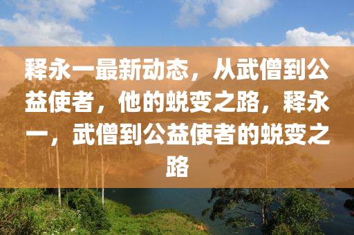釋永一最新動(dòng)態(tài)，從武僧到公益使者，他的蛻變之路，釋永一，武僧到公益使者的蛻變之路