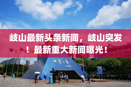 岐山最新頭條新聞，岐山突發(fā)！最新重大新聞曝光！