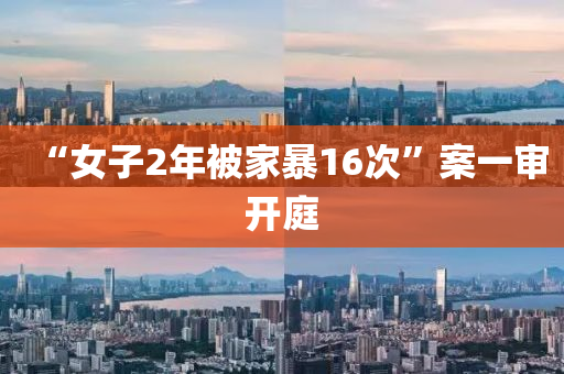 “女子2年被家暴16次”案一審開庭