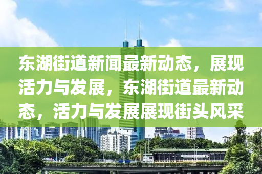 東湖街道新聞最新動(dòng)態(tài)，展現(xiàn)活力與發(fā)展，東湖街道最新動(dòng)態(tài)，活力與發(fā)展展現(xiàn)街頭風(fēng)采