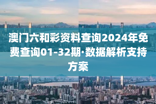 澳門(mén)六和彩資料查詢2024年免費(fèi)查詢01-32期·數(shù)據(jù)解析支持方案