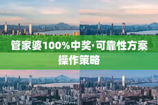 管家婆100%中獎(jiǎng)·可靠性方案操作策略