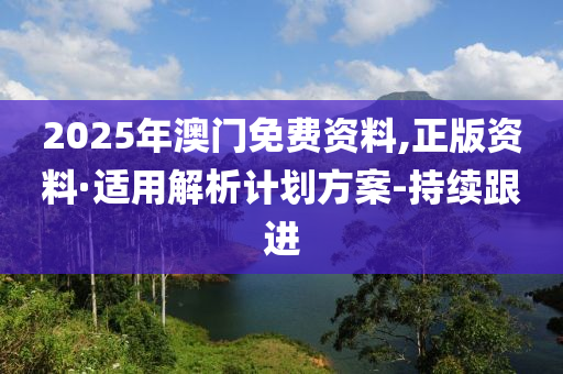 2025年澳門免費資料,正版資料·適用解析計劃方案-持續(xù)跟進