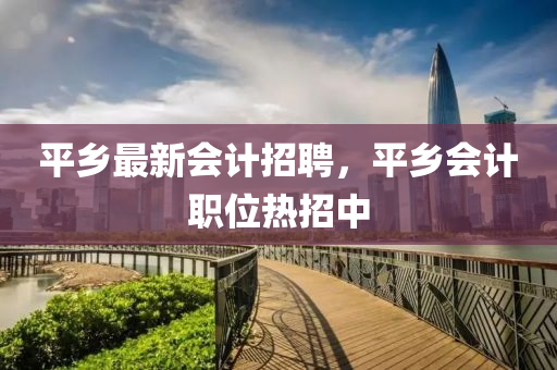 平鄉(xiāng)最新會計招聘，平鄉(xiāng)會計職位熱招中