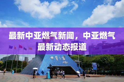 最新中亞燃氣新聞，中亞燃氣最新動態(tài)報道