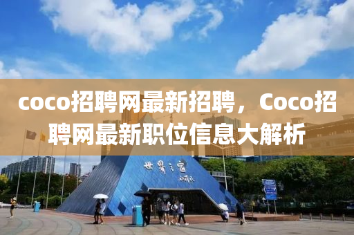 coco招聘網(wǎng)最新招聘，Coco招聘網(wǎng)最新職位信息大解析