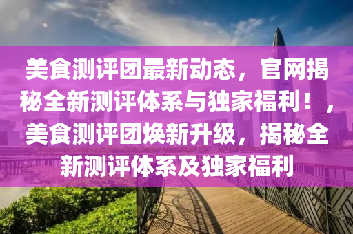 美食測評團最新動態(tài)，官網(wǎng)揭秘全新測評體系與獨家福利！，美食測評團煥新升級，揭秘全新測評體系及獨家福利
