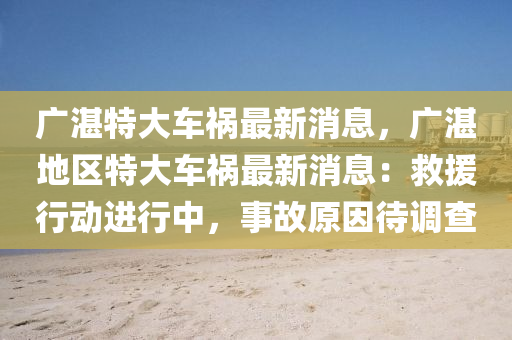 廣湛特大車(chē)禍最新消息，廣湛地區(qū)特大車(chē)禍最新消息：救援行動(dòng)進(jìn)行中，事故原因待調(diào)查