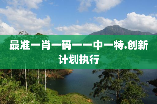最準(zhǔn)一肖一碼一一中一特.創(chuàng)新計(jì)劃執(zhí)行
