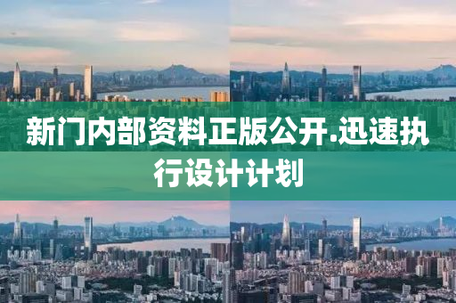 新門內(nèi)部資料正版公開.迅速執(zhí)行設(shè)計(jì)計(jì)劃