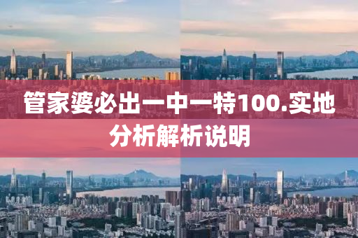 管家婆必出一中一特100.實(shí)地分析解析說明
