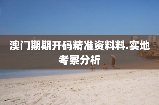 澳門期期開碼精準資料料.實地考察分析