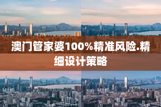澳門管家婆100%精準(zhǔn)風(fēng)險.精細(xì)設(shè)計策略