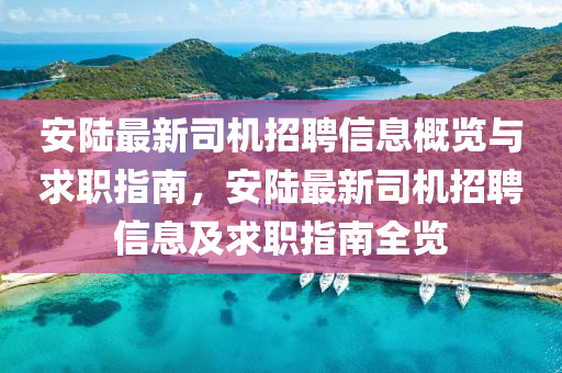安陸最新司機(jī)招聘信息概覽與求職指南，安陸最新司機(jī)招聘信息及求職指南全覽