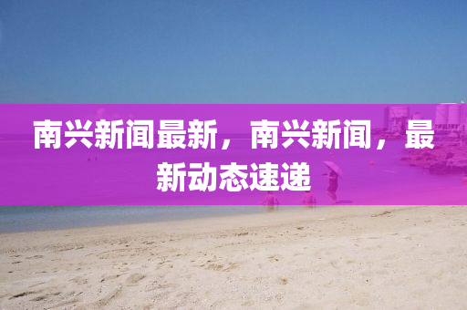 南興新聞最新，南興新聞，最新動(dòng)態(tài)速遞