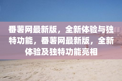 番薯網(wǎng)最新版，全新體驗(yàn)與獨(dú)特功能，番薯網(wǎng)最新版，全新體驗(yàn)及獨(dú)特功能亮相