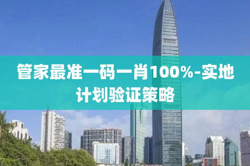 管家最準一碼一肖100%-實地計劃驗證策略