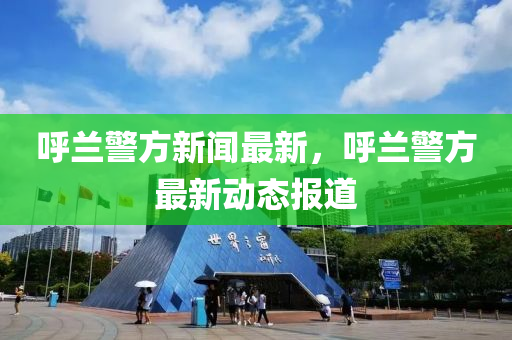 呼蘭警方新聞最新，呼蘭警方最新動(dòng)態(tài)報(bào)道