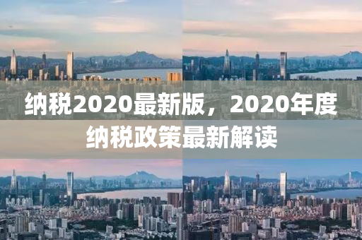 納稅2020最新版，2020年度納稅政策最新解讀