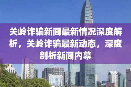 關(guān)嶺詐騙新聞最新情況深度解析，關(guān)嶺詐騙最新動態(tài)，深度剖析新聞內(nèi)幕