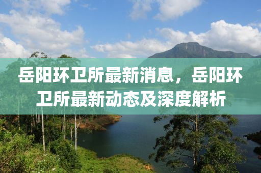 岳陽(yáng)環(huán)衛(wèi)所最新消息，岳陽(yáng)環(huán)衛(wèi)所最新動(dòng)態(tài)及深度解析