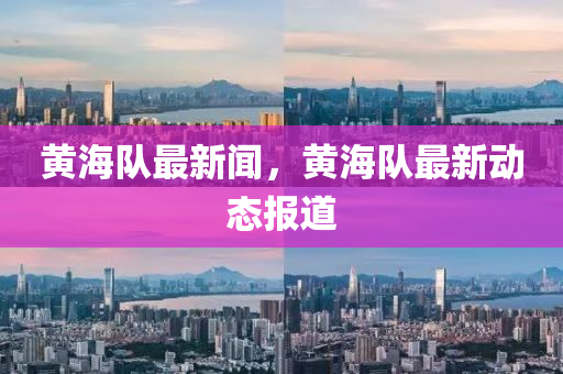 黃海隊最新聞，黃海隊最新動態(tài)報道