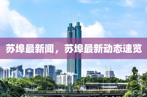 蘇埠最新聞，蘇埠最新動(dòng)態(tài)速覽